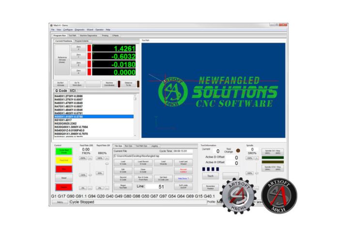 Mach4Hobby – program sterujący maszyny CNC firmy ArtSoft Newfangled Solutions