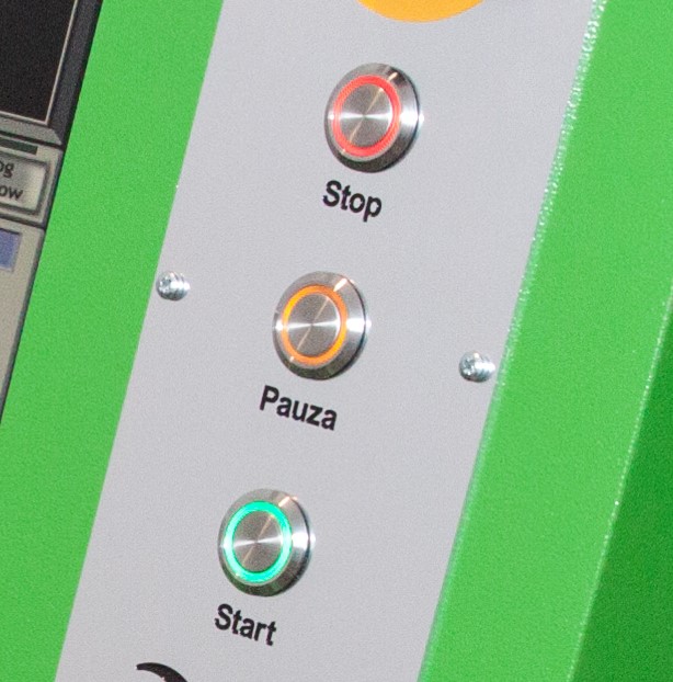 Konfiguracja przycisków START – STOP – PAUZA panelu operatora