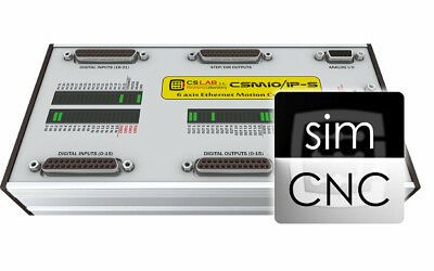 Podłączenie CSMIO/IP-S z simCNC oraz falownika HY07D543B