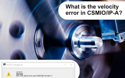 Co oznacza błąd prędkości w CSMIO/IP-A?